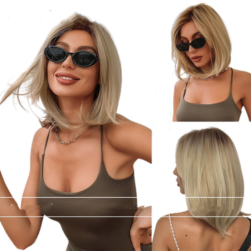 full-head golden tail wig, view 4 - MRSLM