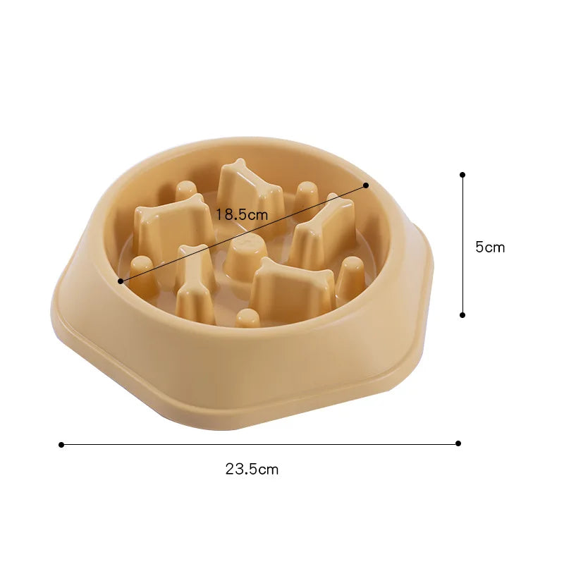 slow feeder dog bowl, view 5 - MRSLM