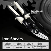 metal sheet cutting scissors, view 2 - MRSLM