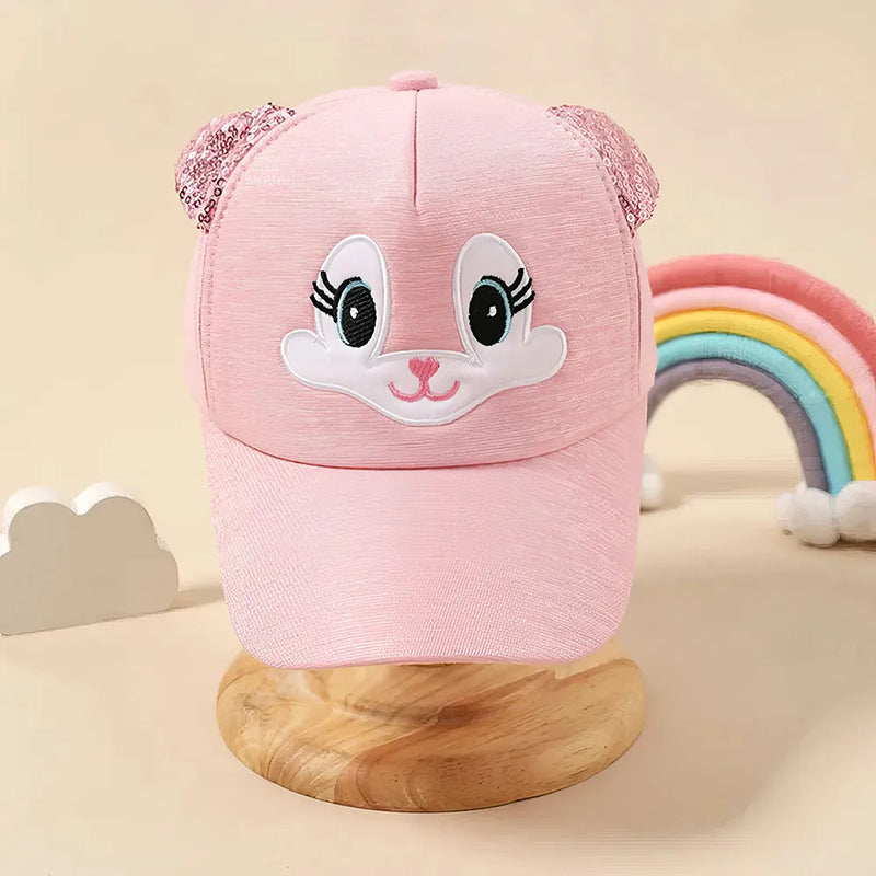 kids cat ear baseball cap, view 4 - MRSLM