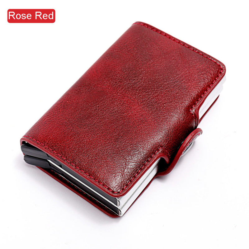 Men's RFID card holder wallet with money clip, view 3 - MRSLM