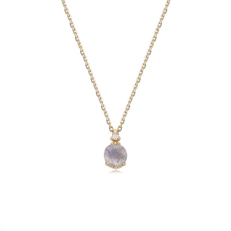 labradorite pendant necklace, view 3 - MRSLM