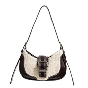 half moon shoulder hobo bag, view 2 - MRSLM