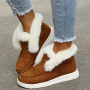 Women's plush winter snow boots, view 4 - MRSLM