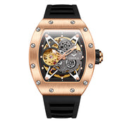 men's silicone band automatic watch, view 10 - MRSLM