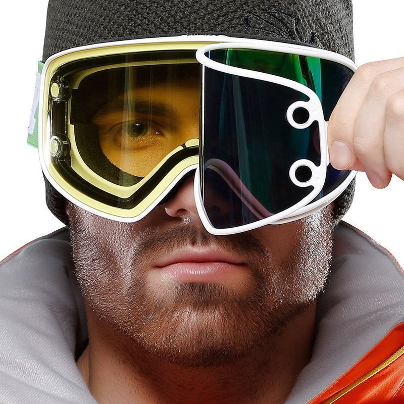 magnetic lens ski goggles, view 3 - MRSLM