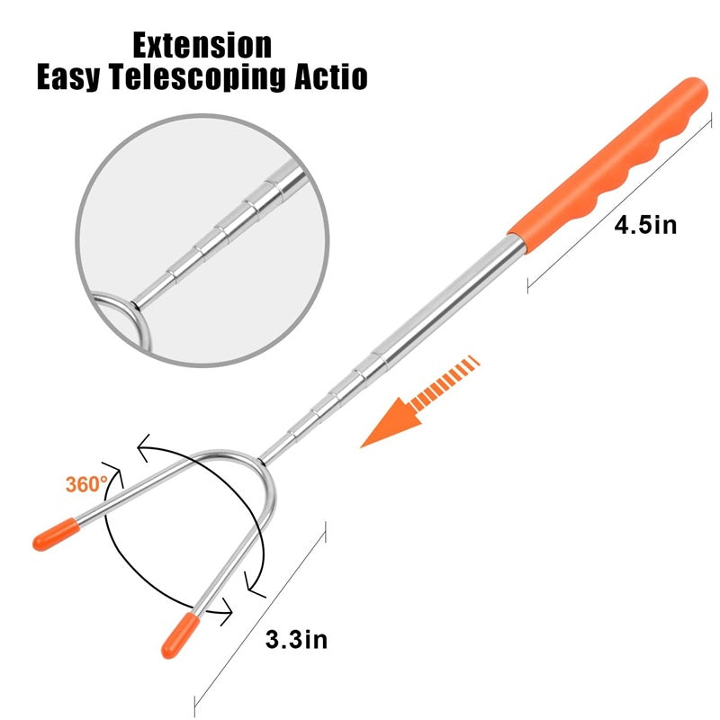 stainless steel barbecue fork, view 3 - MRSLM