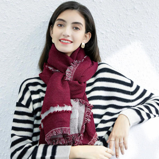 100% wool pashmina scarf poncho - MRSLM