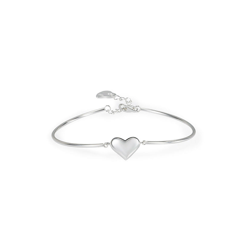 sterling silver love bear heart bracelet, view 4 - MRSLM