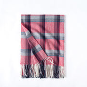 winter preppy plaid scarf, view 3 - MRSLM
