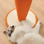 carrot cat scratching post, view 6 - MRSLM