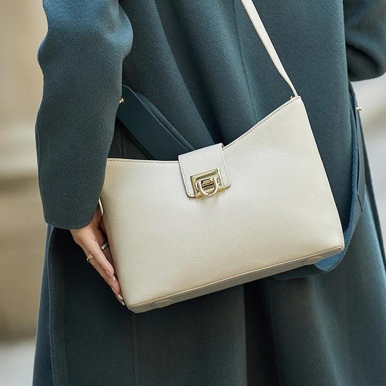 100% real leather shoulder bag, view 6 - MRSLM
