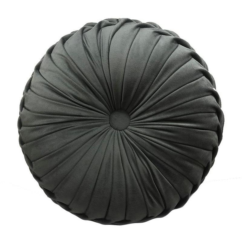 round velvet throw pillow, view 11 - MRSLM