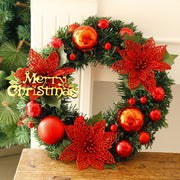 Metallic Christmas ornament wreath, view 10 - MRSLM