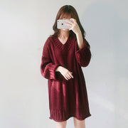 women's knit sweater dress - MRSLM