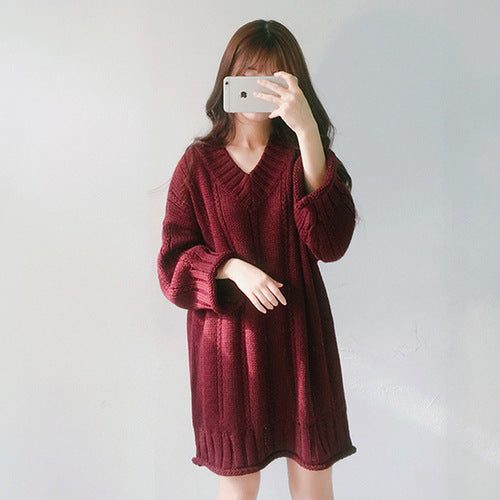 women's knit sweater dress - MRSLM