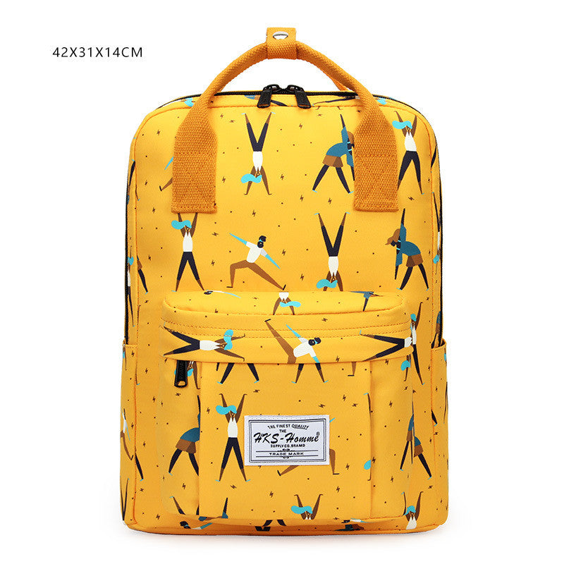 printed laptop backpack, view 9 - MRSLM