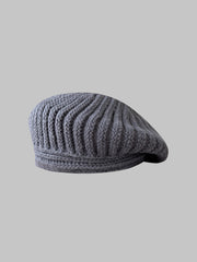 knitted wool beret for women, view 2 - MRSLM