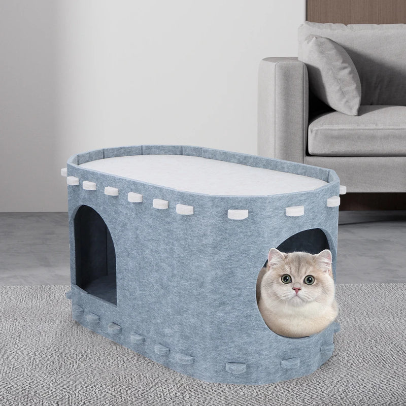 2-in-1 cat hammock and hiding house, view 5 - MRSLM