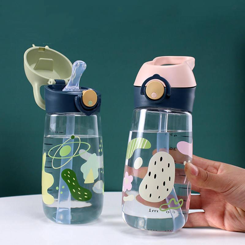 kids water bottle with straw - MRSLM