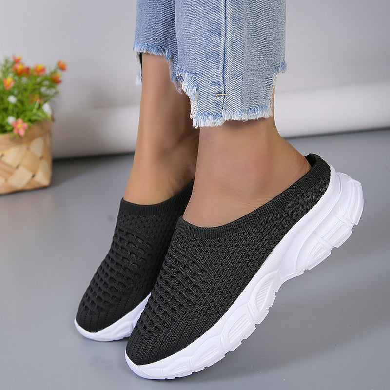 women's mesh platform slippers, view 8 - MRSLM
