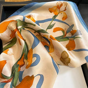 100% silk square scarf for women, view 3 - MRSLM