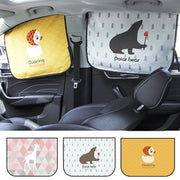 magnetic car sun shade with cartoon design, view 5 - MRSLM