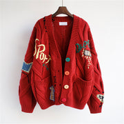 women's cardigan sweater, view 6 - MRSLM