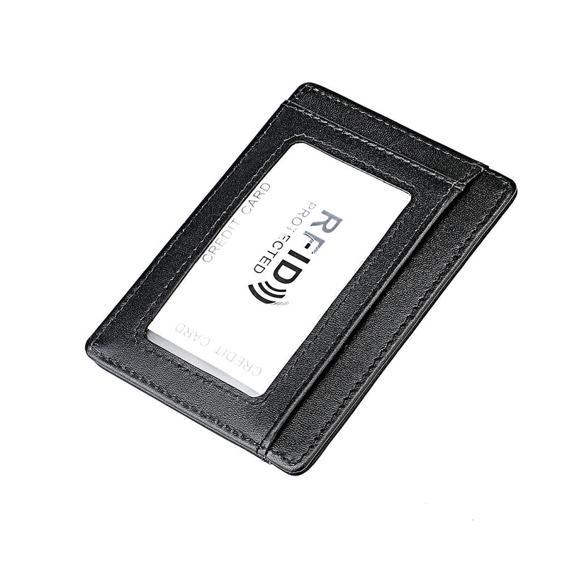 crazy horse leather card holder, view 6 - MRSLM