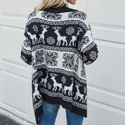 fawn pattern knit cardigan for women, view 2 - MRSLM