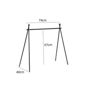 outdoor triangular storage rack, view 2 - MRSLM