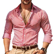 men's 3D flower print shirt, view 5 - MRSLM