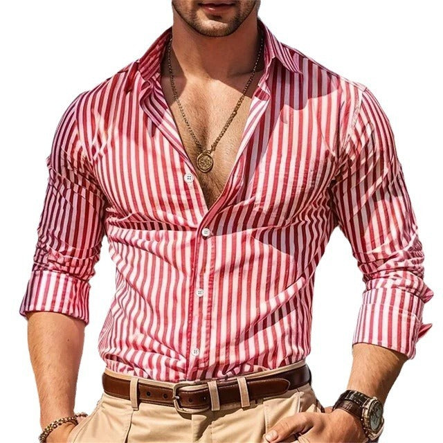 men's 3D flower print shirt, view 5 - MRSLM