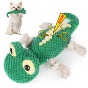 plush lizard squeaky dog toy, view 2 - MRSLM