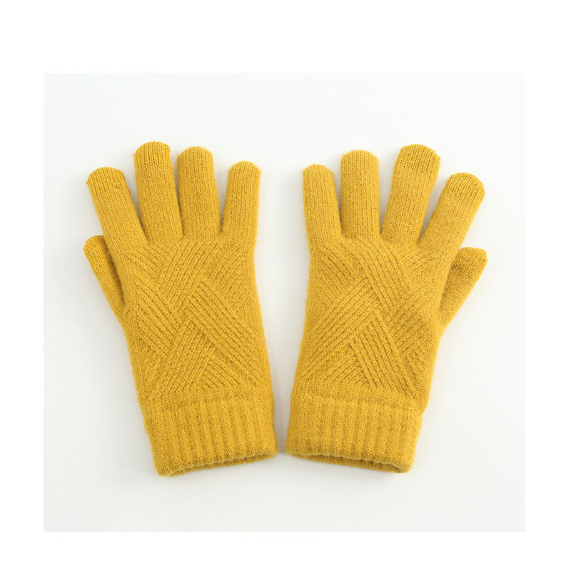 wool touch screen gloves, view 3 - MRSLM
