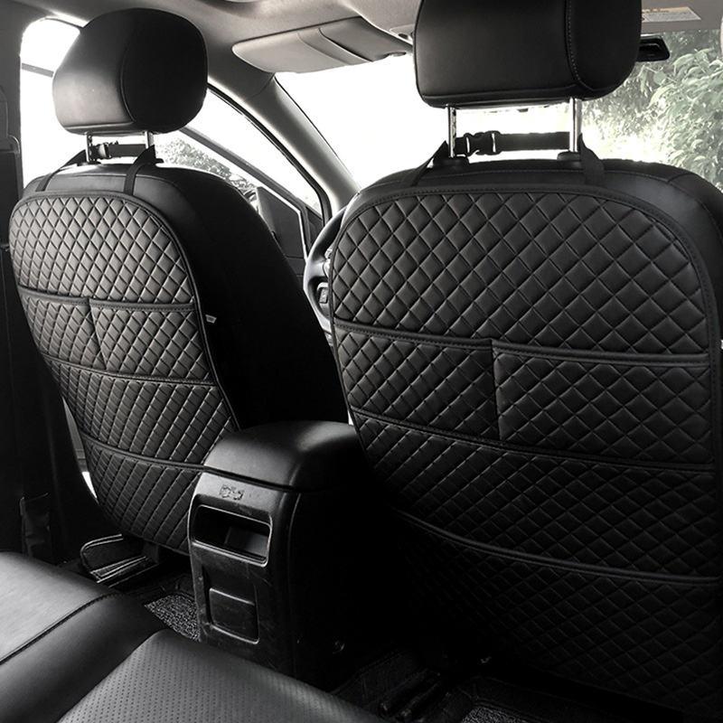 car seat back protector with organizer, view 3 - MRSLM