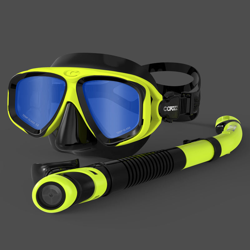 scuba diving mask and snorkel set, view 7 - MRSLM