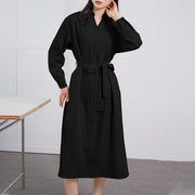 women's long sleeve loose dress, view 6 - MRSLM
