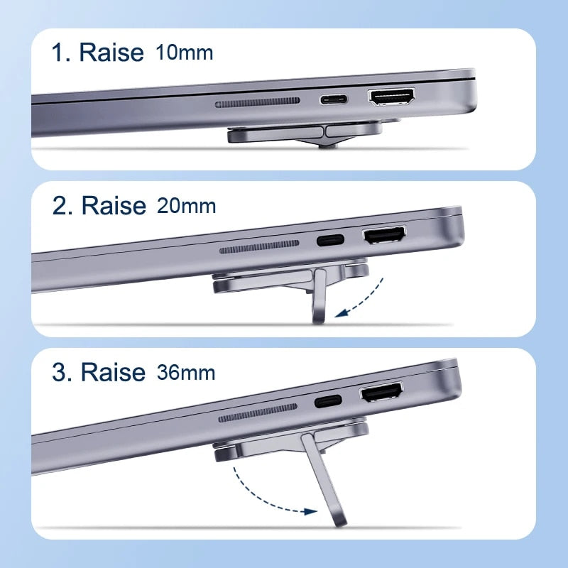 foldable laptop stand, view 7 - MRSLM