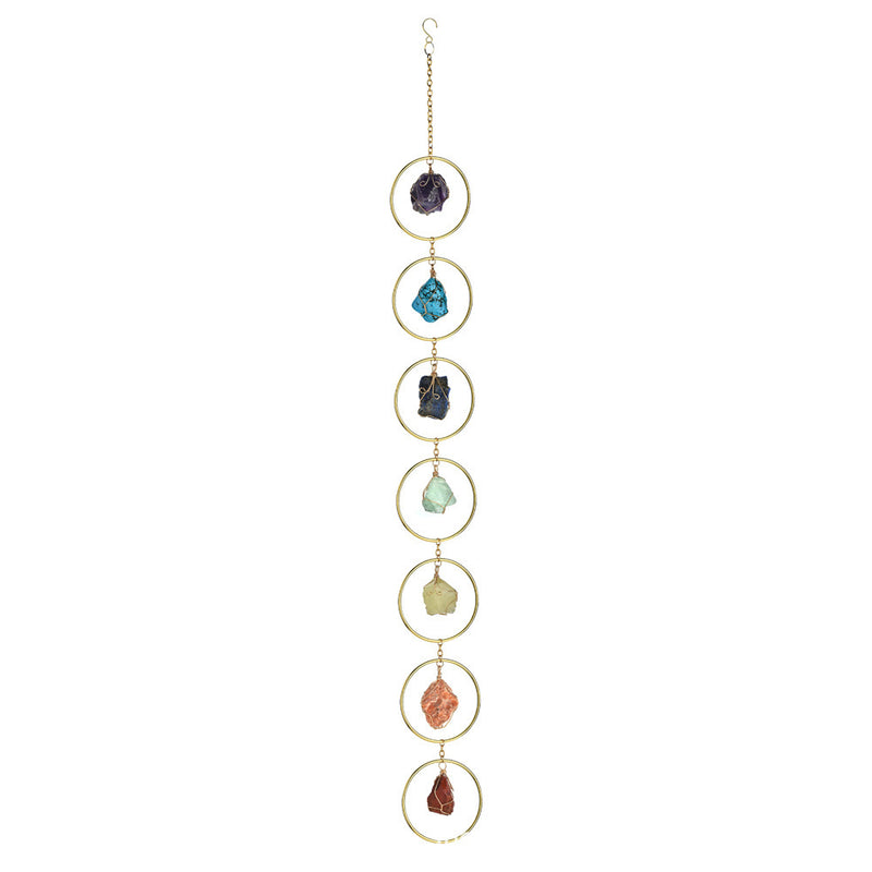 Rough crystal sun catcher wind chime, view 3 - MRSLM