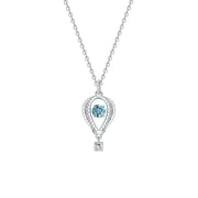 women's S925 silver topaz necklace, view 14 - MRSLM