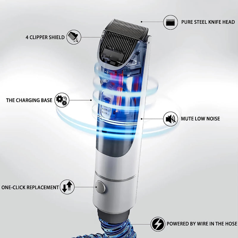 5-in-1 pet grooming kit with vacuum, view 5 - MRSLM