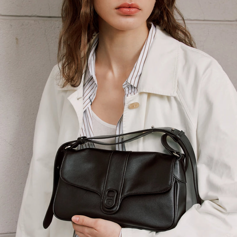 Retro leather shoulder and crossbody bag - MRSLM