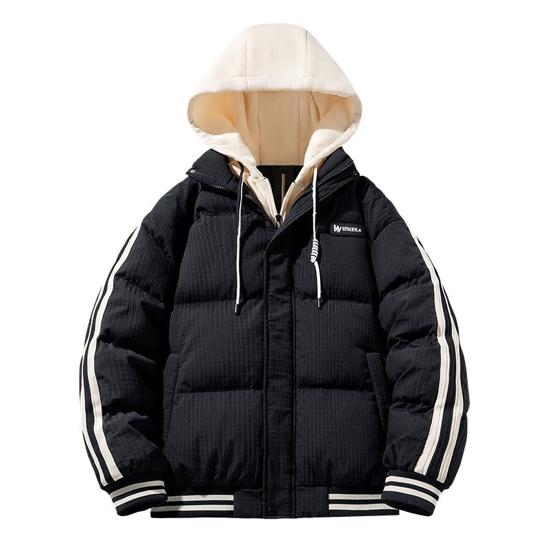 men's fake two-piece winter jacket, view 2 - MRSLM