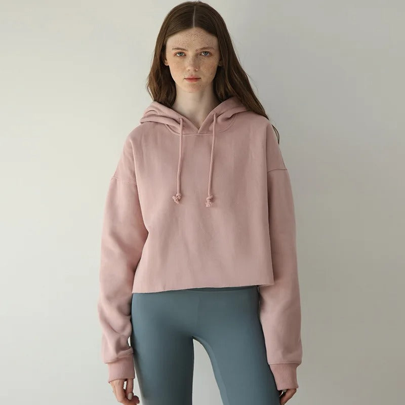 cozy fleece women's hoodie, view 8 - MRSLM