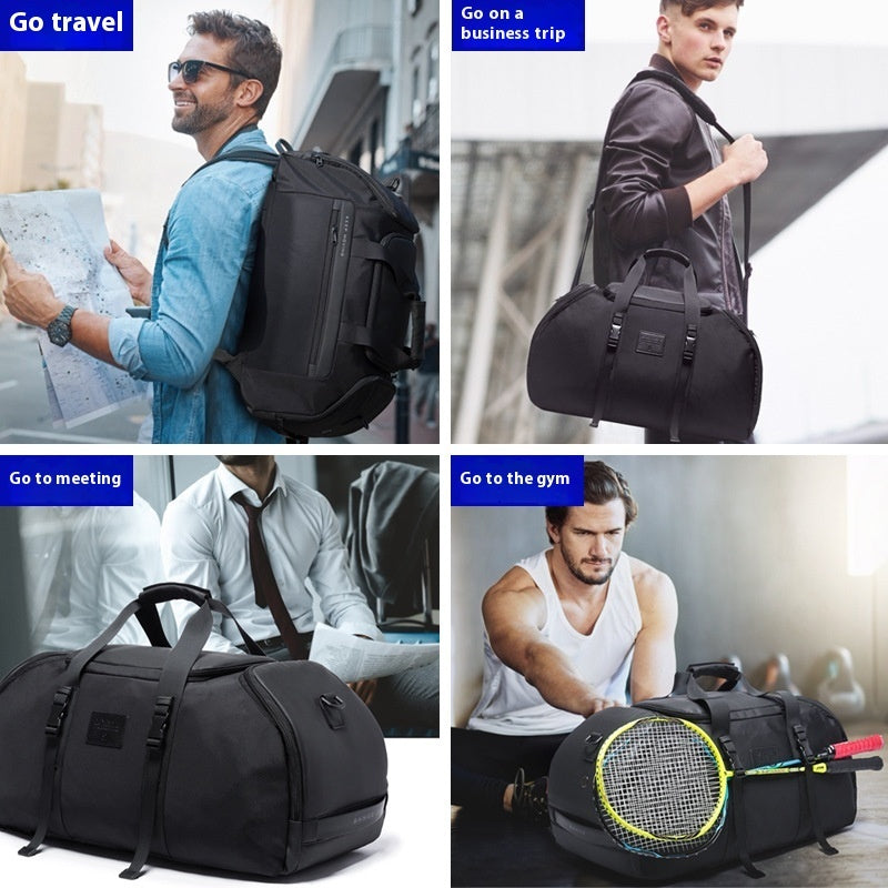 men's multi-compartment backpack, view 5 - MRSLM