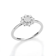 opal pearl lotus flower ring, view 2 - MRSLM