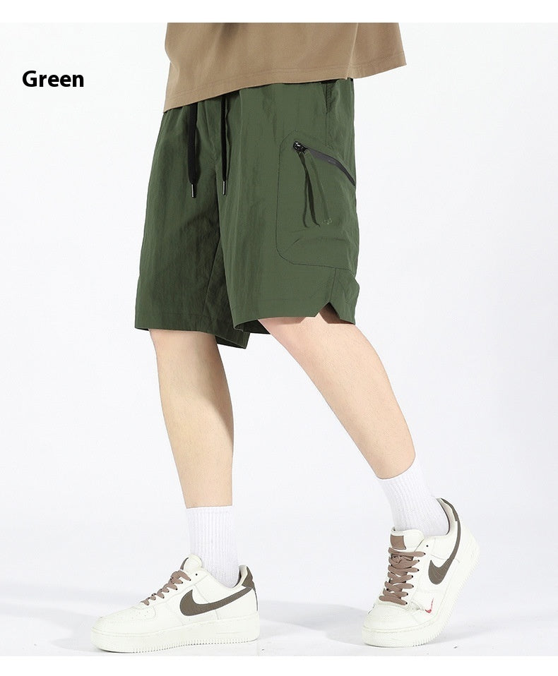 Men's thin nylon sports shorts, view 8 - MRSLM