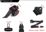 Universal 3-point retractable car seat belt, view 8 - MRSLM
