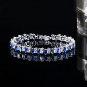 square zircon bracelet, view 6 - MRSLM